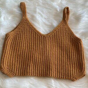 Knitted crop top - Lazy top!